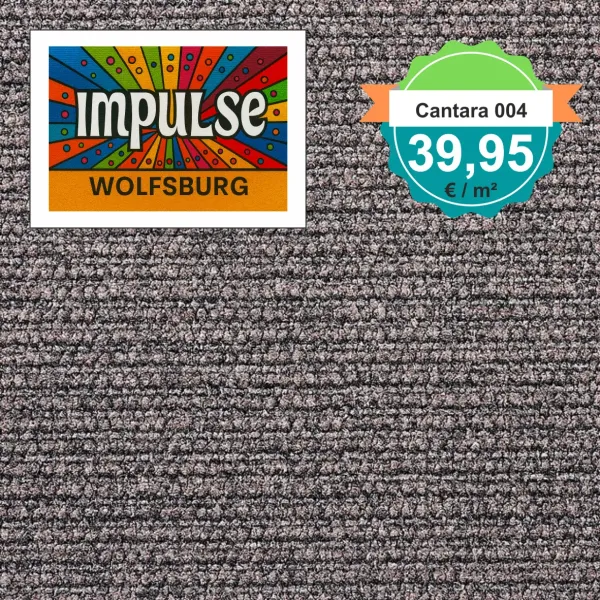 Girloon Cantara 004 Teppichboden in modernem Wohnraum – 4 m breit, pflegeleicht und strapazierfähig